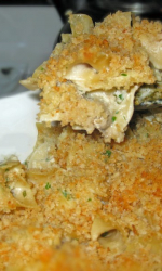 Creamed Oyster and Noodle Casserole