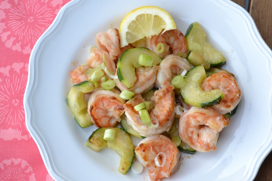 Chinese Shrimp with Cucumber