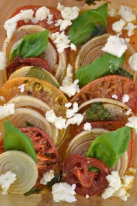 Baked Tomatoes and Onions with Feta