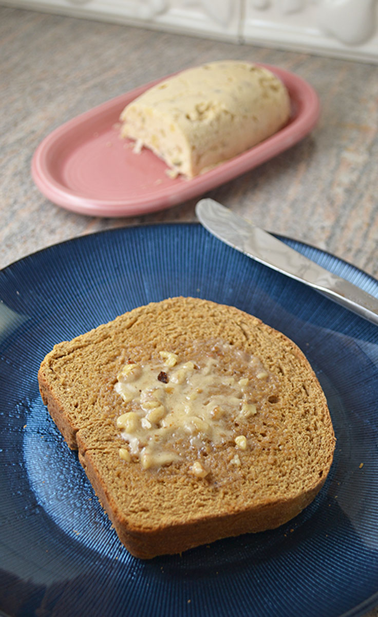 Whole Wheat Bread with Honey Nut Cinnamon Butter