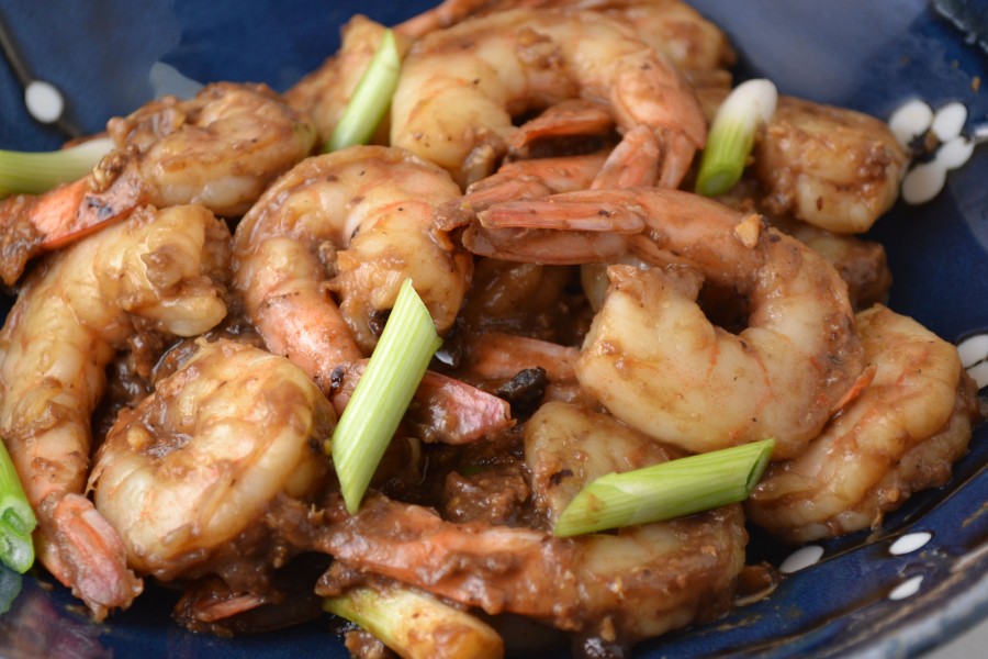 Chinese Style Shrimp in Black Bean Sauce