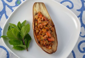Veggie Stuffed Eggplant - Imam Bayeldi
