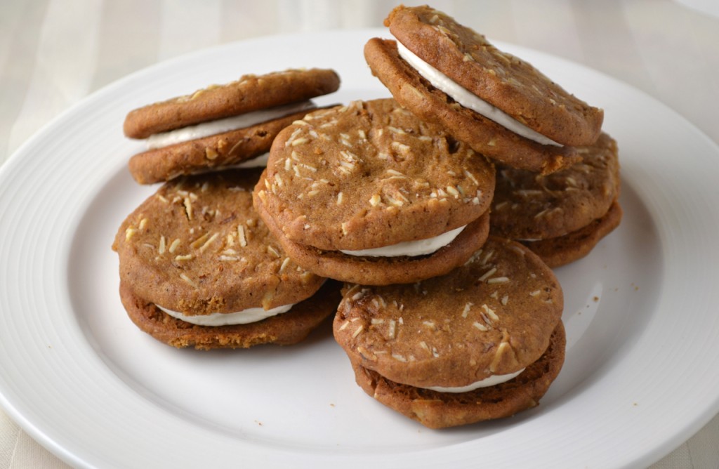 Ginger Almond Sandwich Cookies