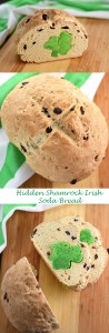 Peek-a-boo Shamrock Irish Soda Bread - Happy St. Patty's Day