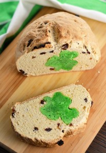 Hidden Shamrock Irish Soda Bread - Happy St. Patricks Day