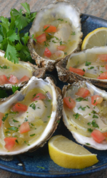 Oysters in White Wine Sauce