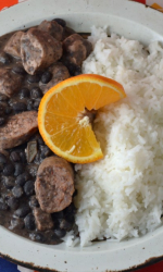 Pork and Black Beans with Rice