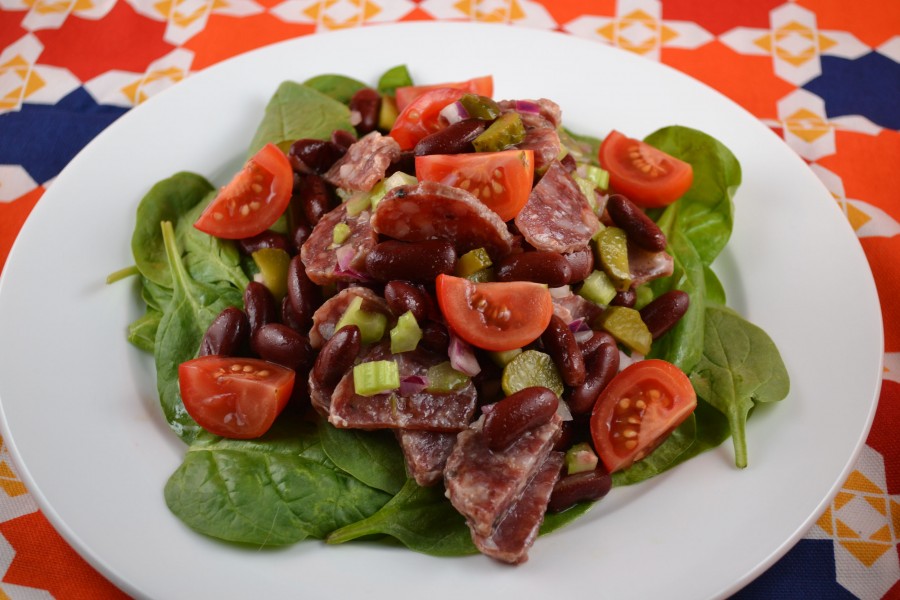 Red Bean and Sausage Salad