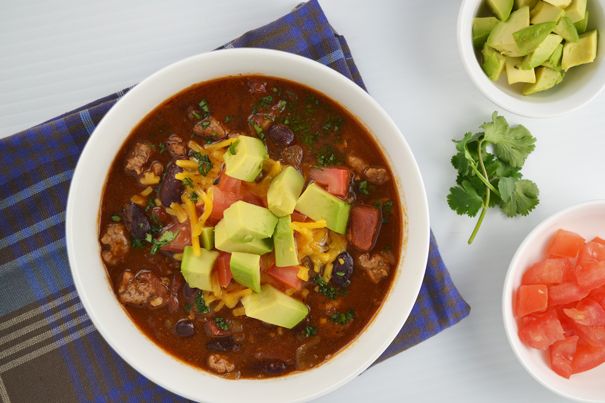 Turkey Chili with all the Fixins